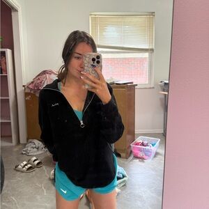 Women's Black Half-Zip Jacket